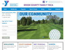 Tablet Screenshot of greencountyymca.org